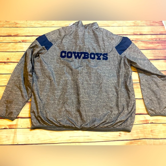 Dallas Cowboys NFL Pullover Jacket Size XXL Gray - Picture 6 of 6